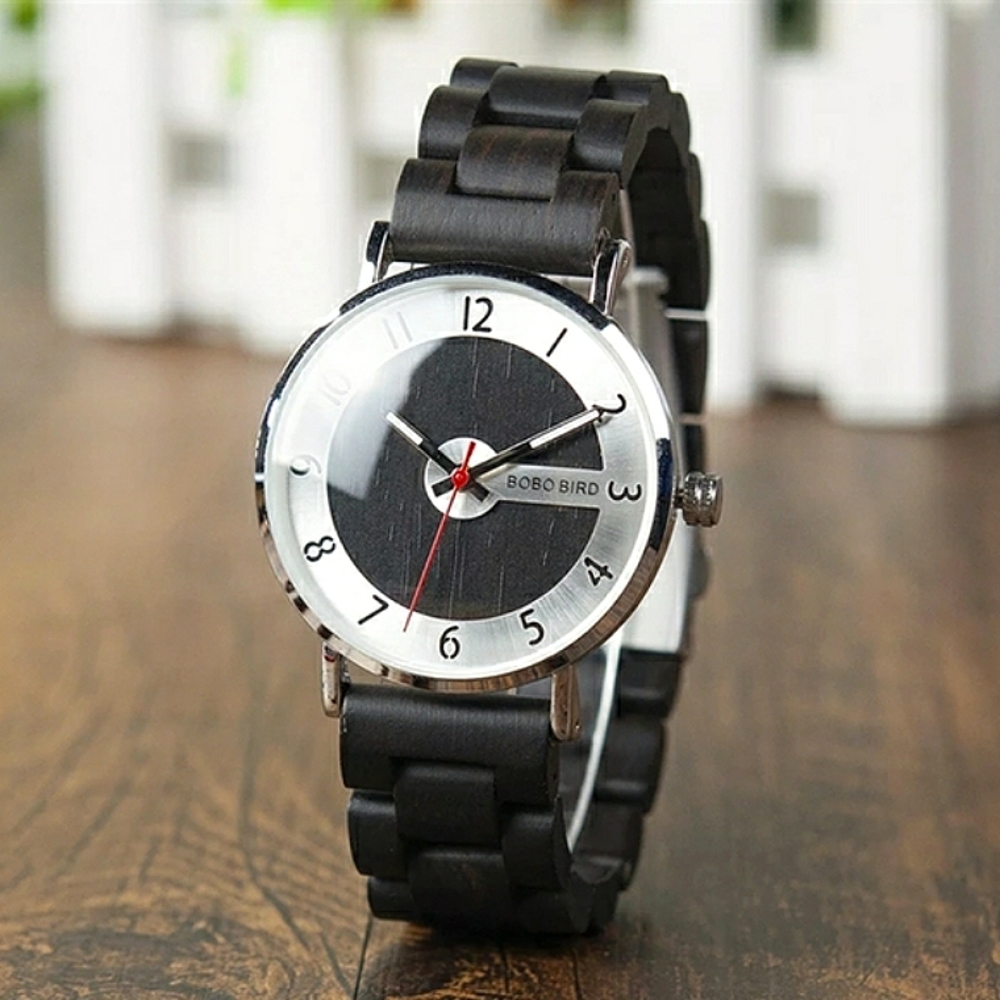 New Bobobird Men's Casual Luxury Genuine Wood Watch